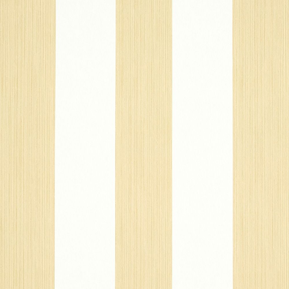 Schumacher 5011911 Edwin Stripe Wide Wallpaper in Sand