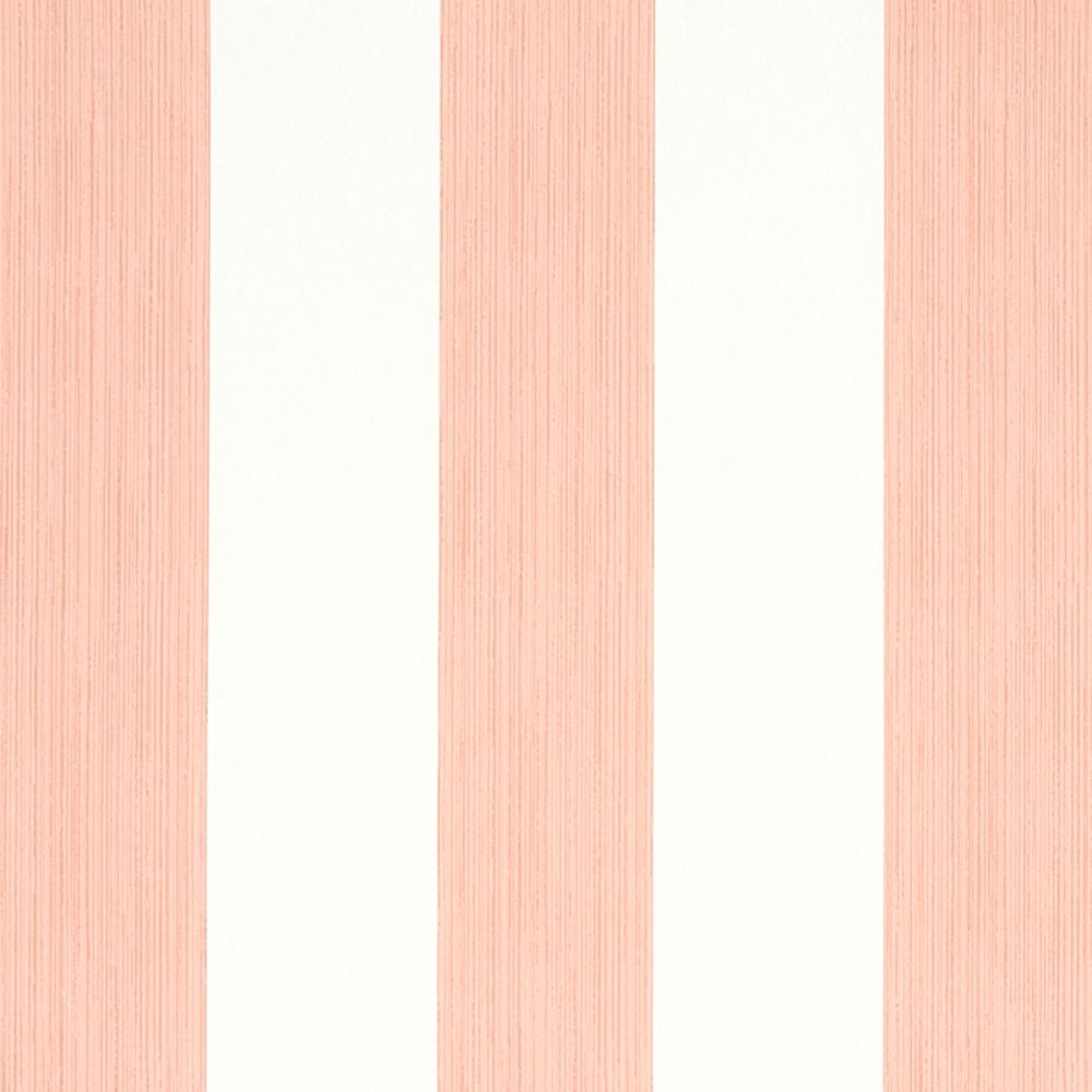 Schumacher 5011915 Edwin Stripe Wide Wallpaper in Pink