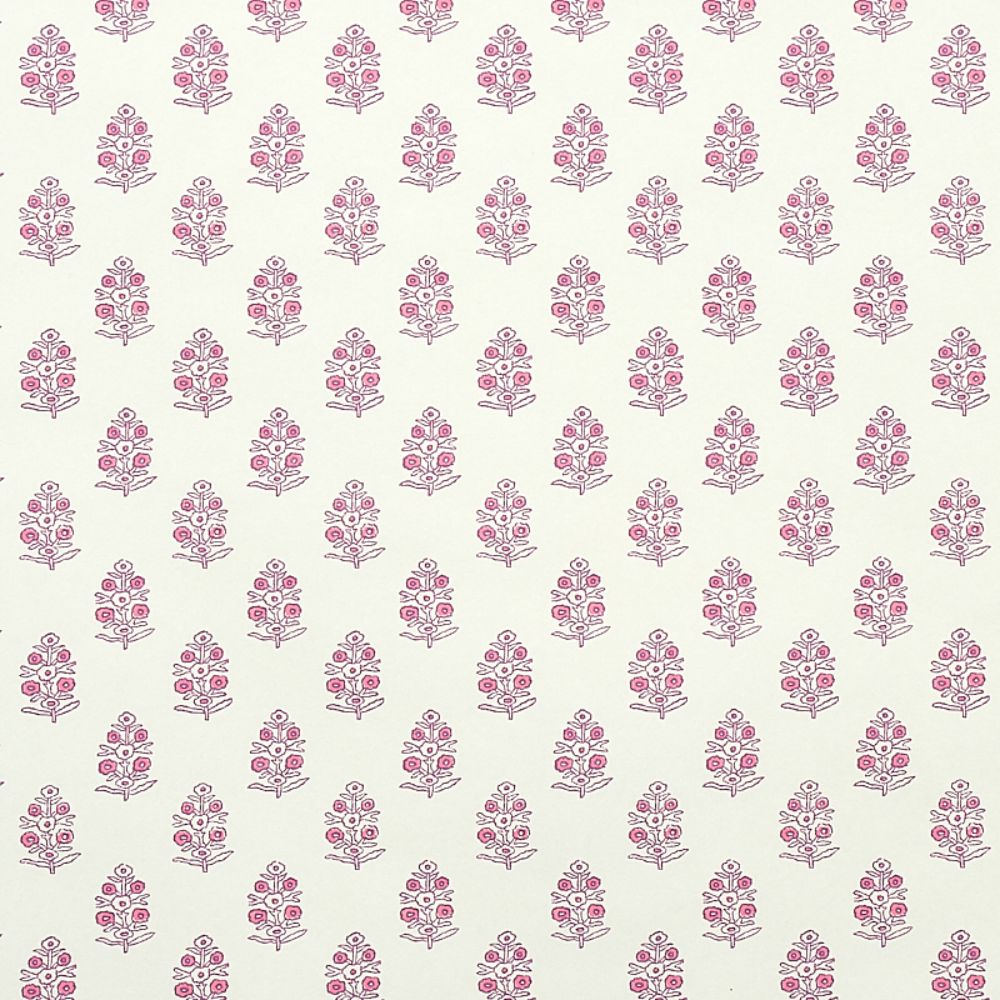 Schumacher 5011932 Aditi Wallpaper in Pink