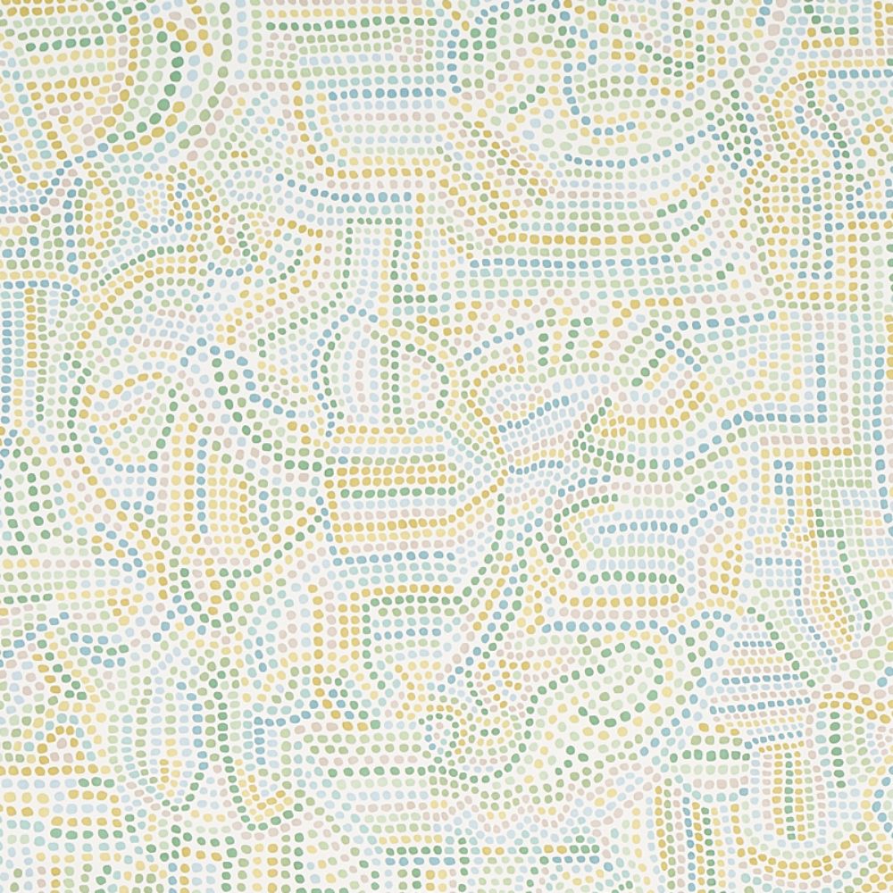 Schumacher 5012021 Galina Wallpaper in Citron