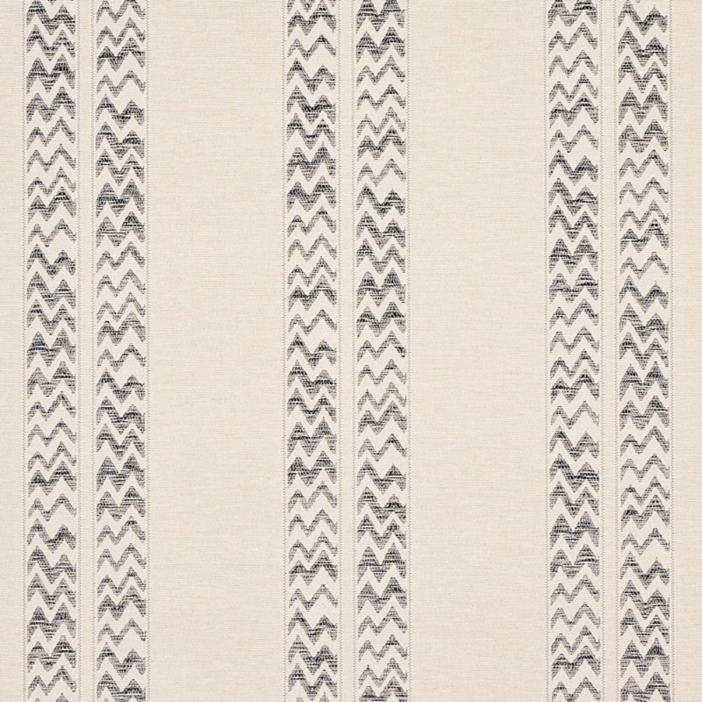 Schumacher 5012310 Kudu Stripe Wallpaper in Black
