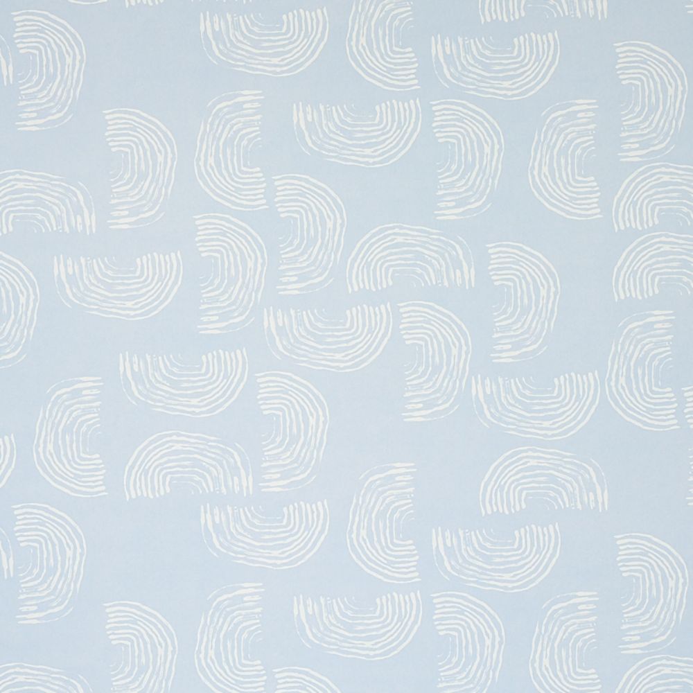 Schumacher 5012400 Quansoo Wallcoverings in Ivory On Sky