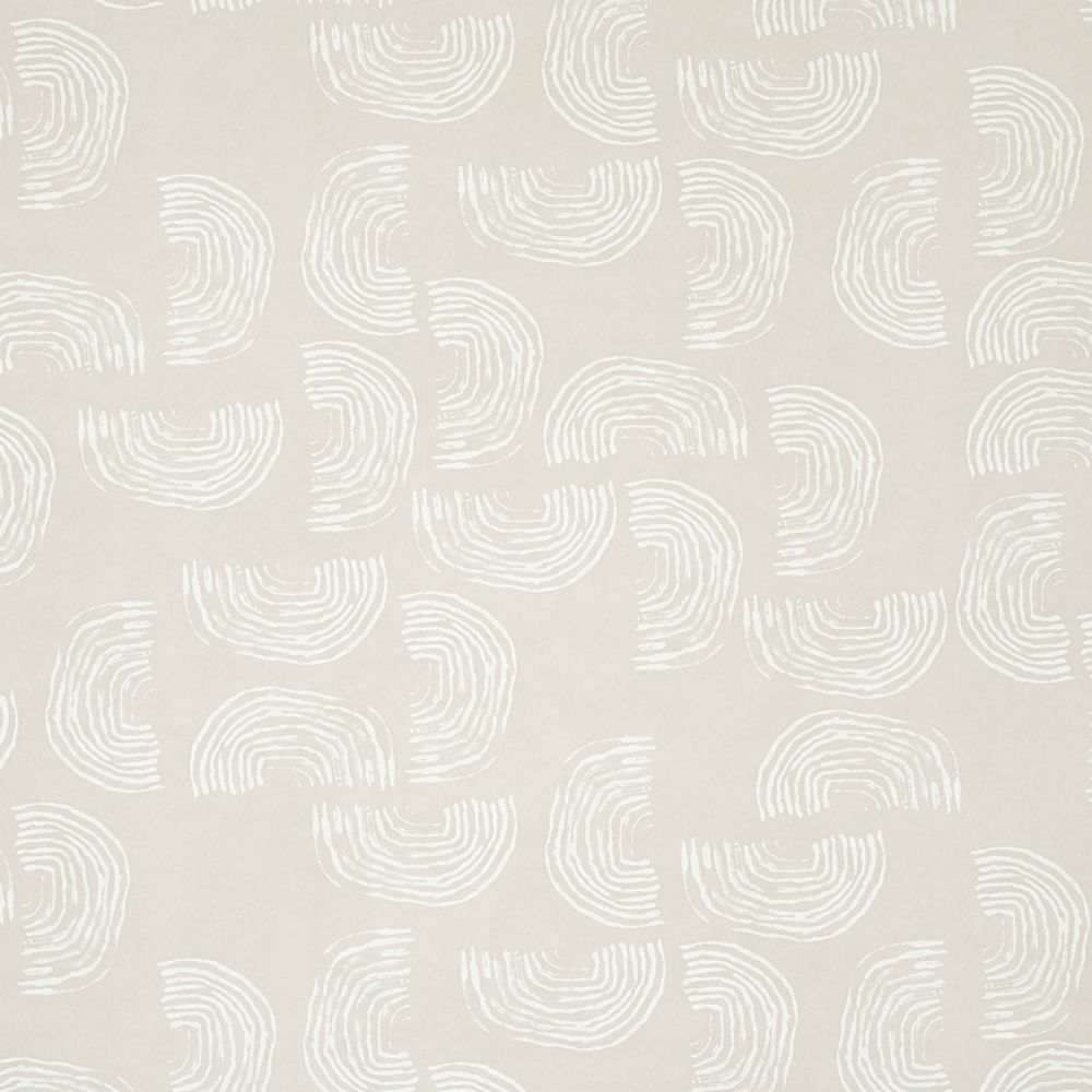 Schumacher 5012401 Quansoo Wallcoverings in Ivory On Neutral