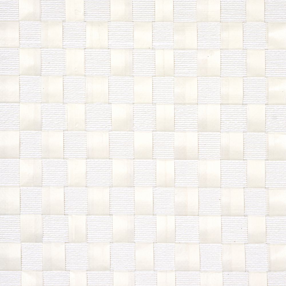 Schumacher 5012970 Textured Check Wallcoverings in White