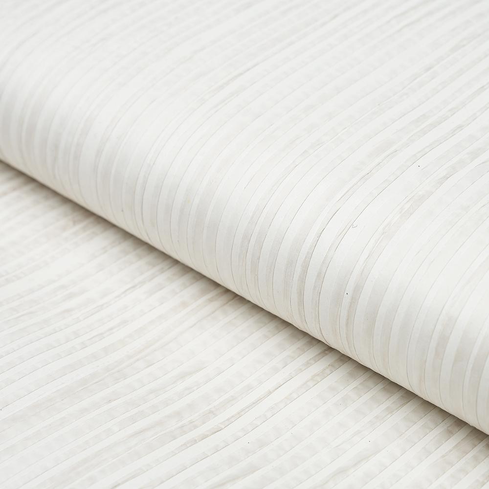 Schumacher 5012980 Paper Stripe Wallpaper in White
