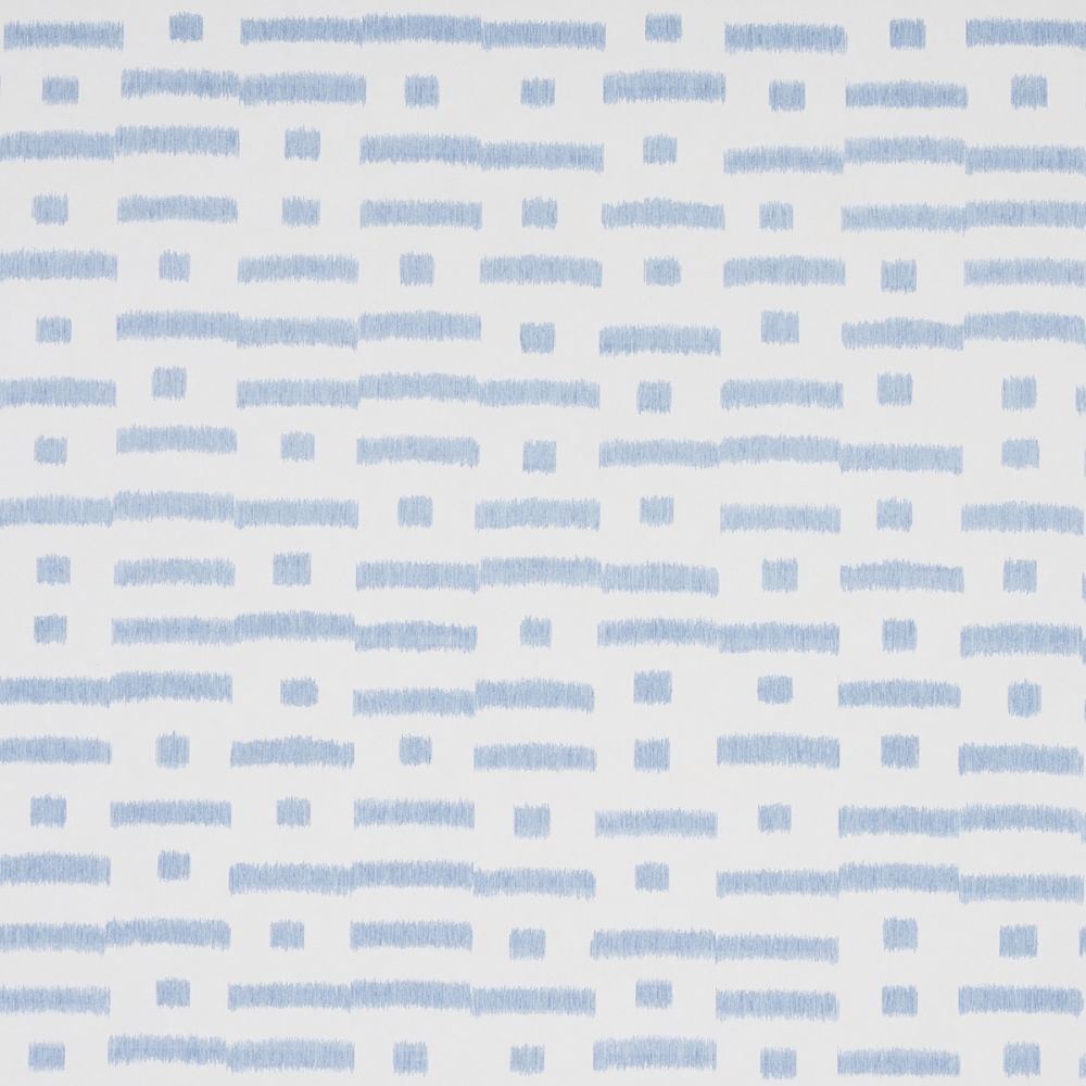 Schumacher 5013090 Abstract Ikat in Wallcoverings in Sky