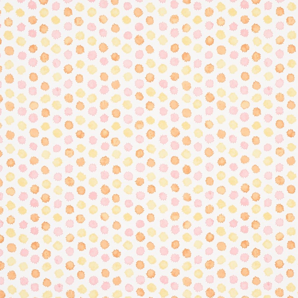 Schumacher 5013101 Mini Bursts Wallcoverings in Yellow & Pink