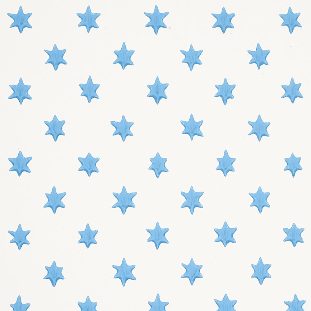 Schumacher 5013141 Astral in Wallcoverings in Blue