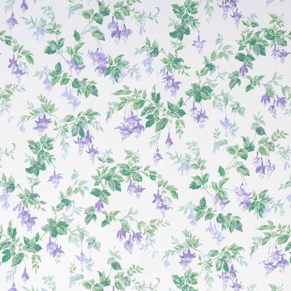 Schumacher 5013870 Full Bloom Garden Gate Wallcoverings in Violet