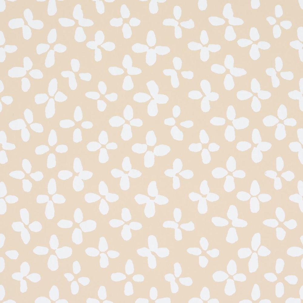 Schumacher 5013941 Easy Elements Emerson Wallcoverings in Ivory On Beige