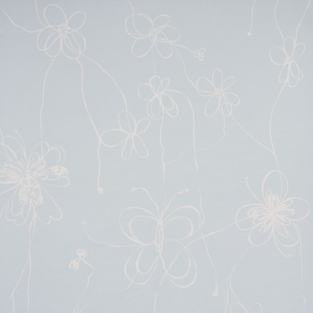 Schumacher 5014091 Come Back As A Flower Wallcoverings in Mineral