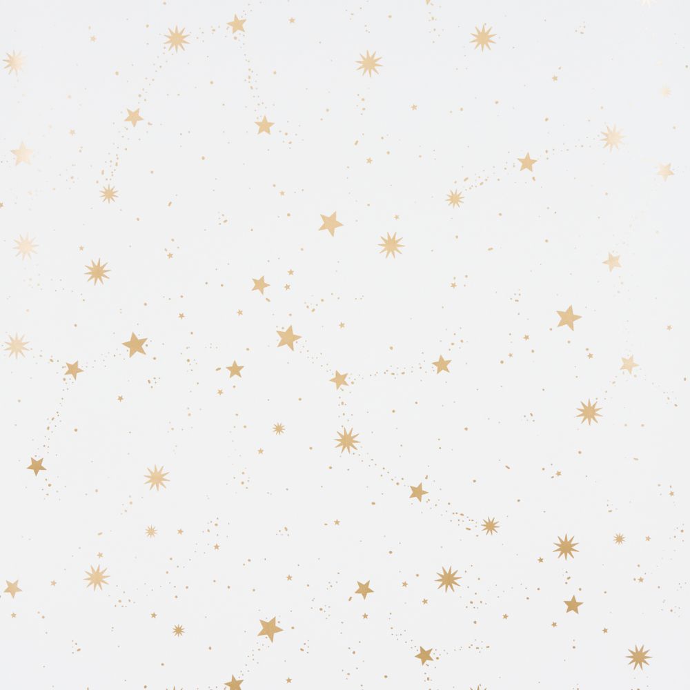 Schumacher 5014140 Scattered Stars Wallcoverings in Ivory