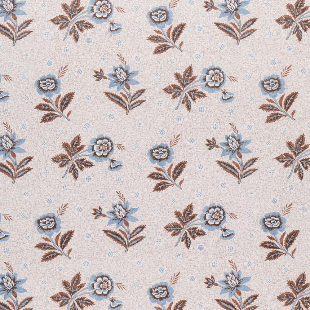 Schumacher 5014222 New Traditional Provençal Colline Wallcoverings in Delft & Sepia