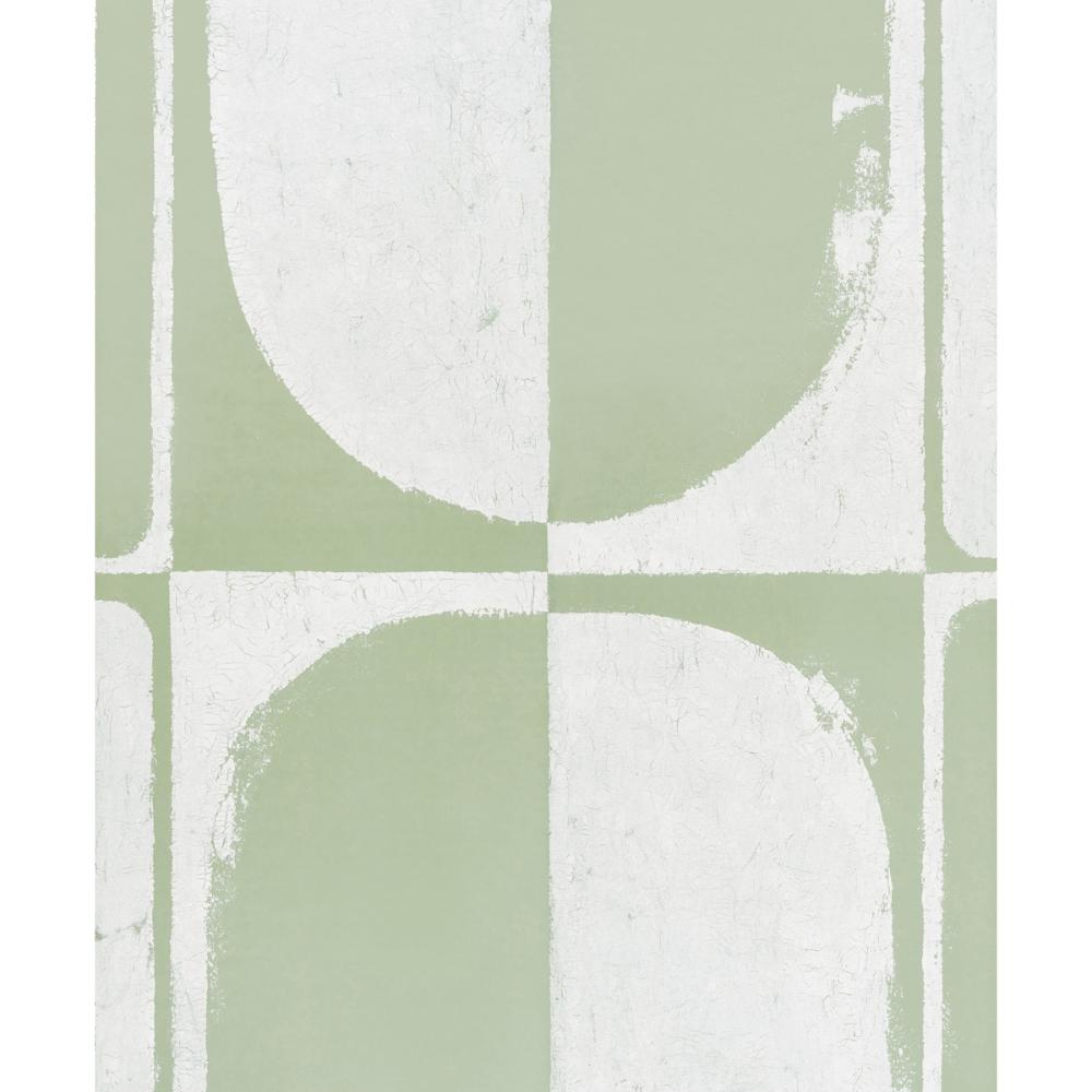 Schumacher 5014901 The Cloisters Panel Set Wallpaper in Soft Green