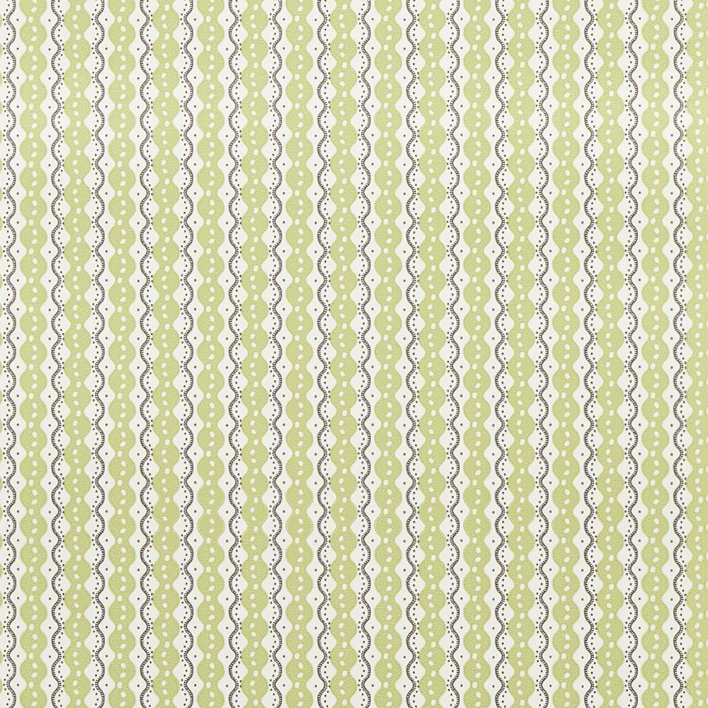Schumacher 5015072 Centipede Stripe Wallpaper in Pea