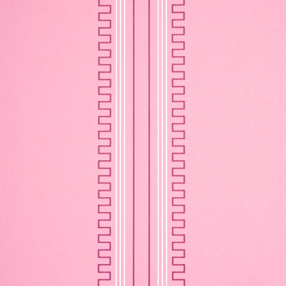 Schumacher 5015144 Greco Stripe Wallpaper in Pink