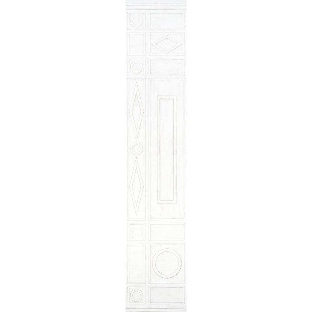 Schumacher 5015171 Swedish Manor Panel B Wallpaper in White