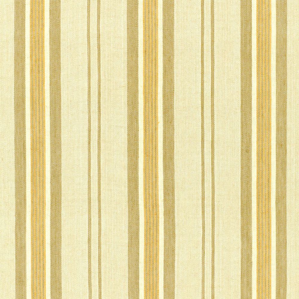 Schumacher 54152 Sagaponic Linen Stripe Fabric in Driftwood