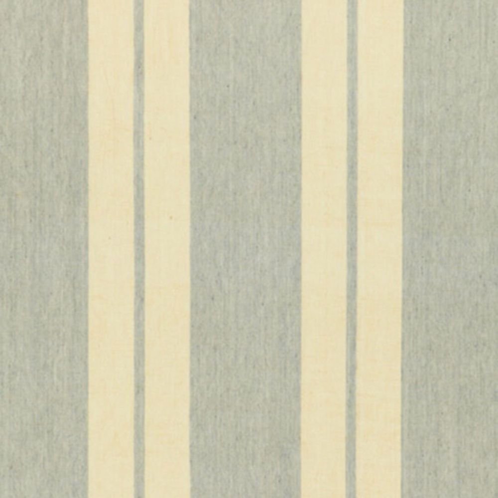 Schumacher 54161 Topsail Linen Stripe Fabric in Sky Blue