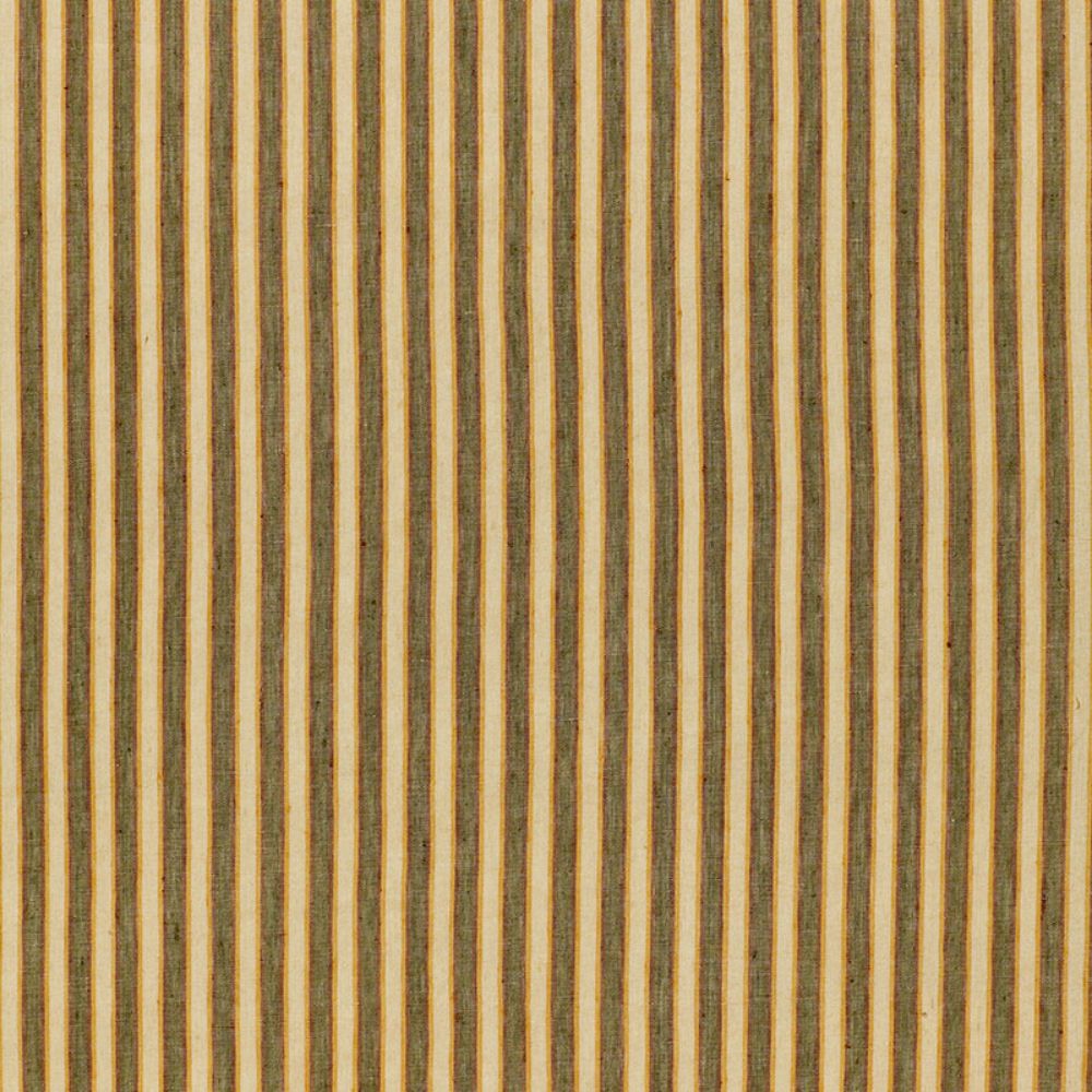 Schumacher 54170 Wainscott Linen Stripe Fabric in Azure