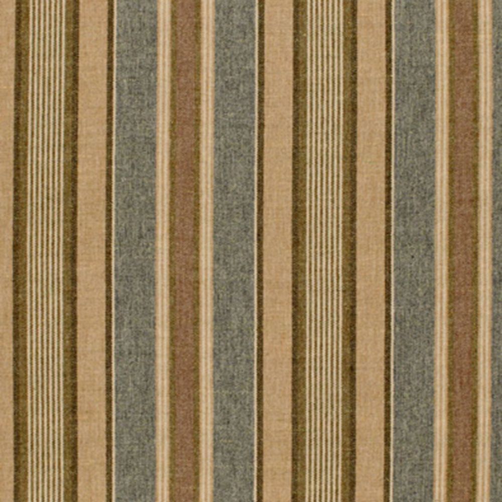 Schumacher 54201 Edgemere Stripe Fabric in Denim