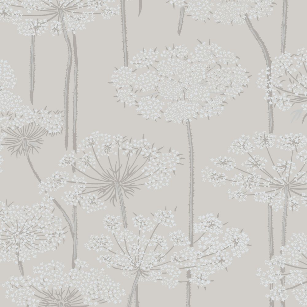 Schumacher 5478 Ingrid Wallcoverings in Natural