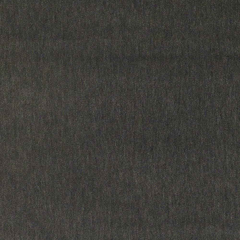 Schumacher 55270 Alpaca Velvet Fabric in Charcoal