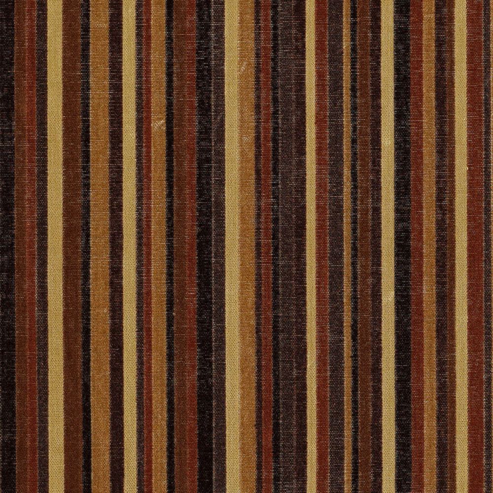Schumacher 55320 Syncopated Velvet Stripe Fabric in Noir / Midnight
