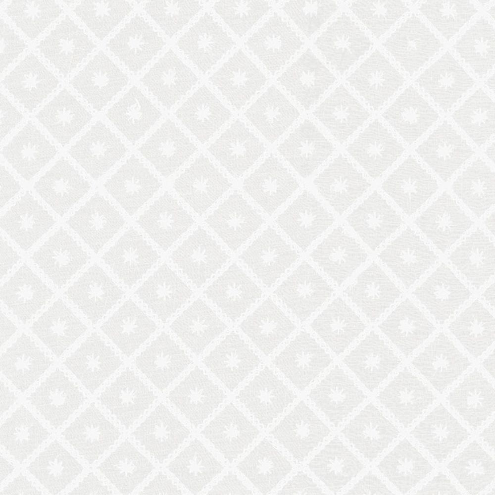 Schumacher 55550 Isabella Sheer Embroidery Fabric in Ivory