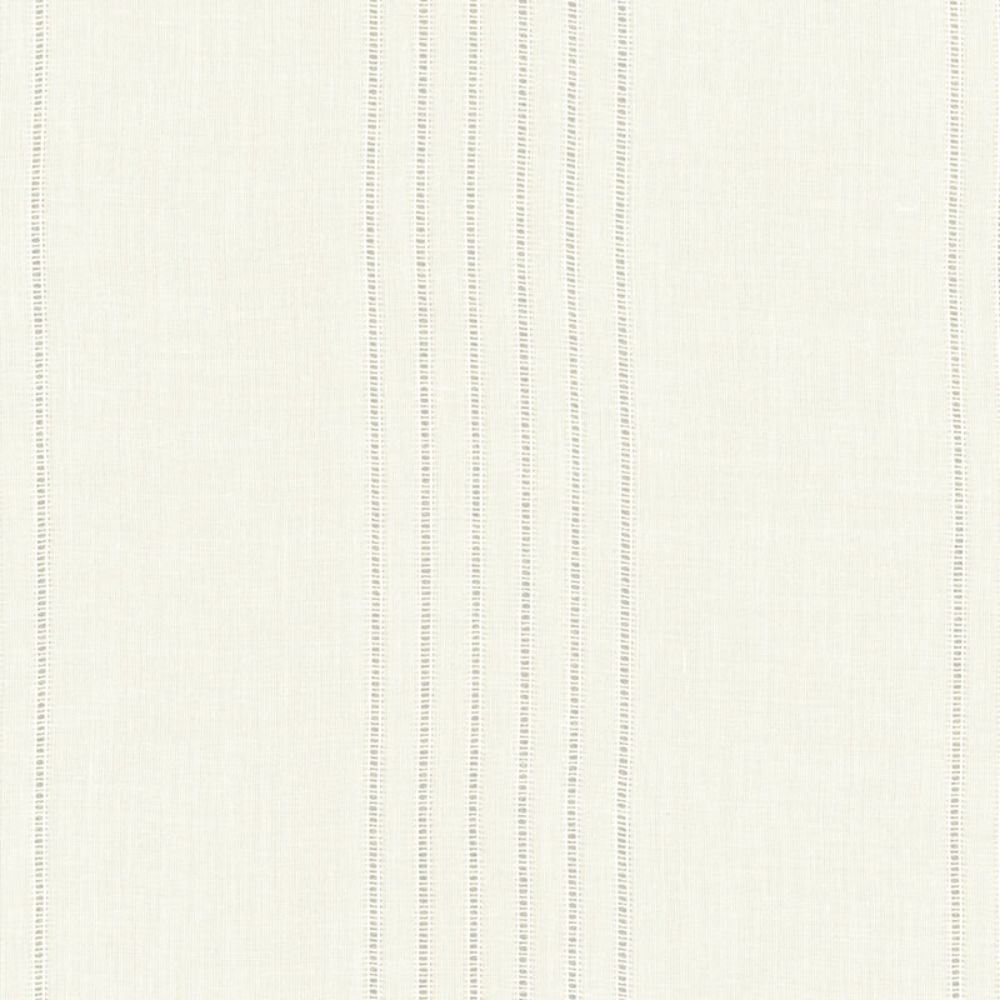 Schumacher 55790 Eleanor Sheer Stripe Fabric in Cream