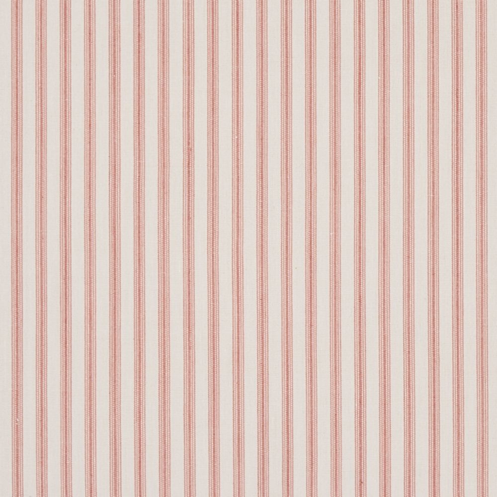 Schumacher 60074 Wellfleet Ticking Stripe Fabrics in Pink