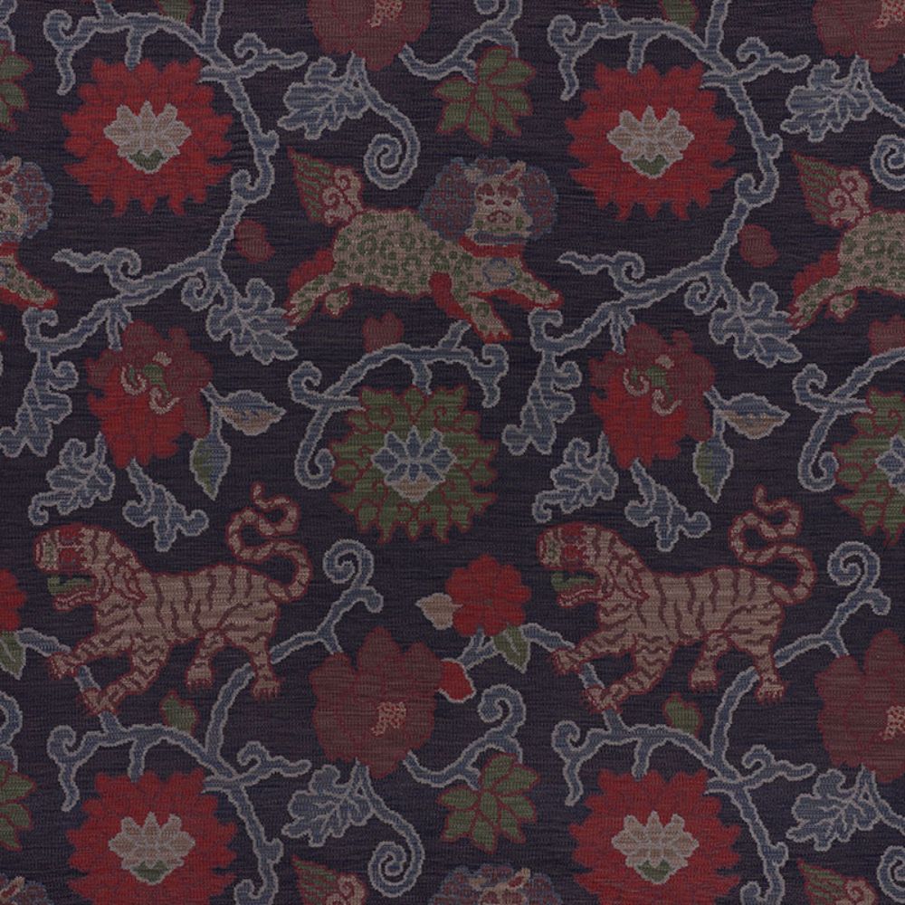 Schumacher 62682 Khotan Weave Fabric in Tapestry