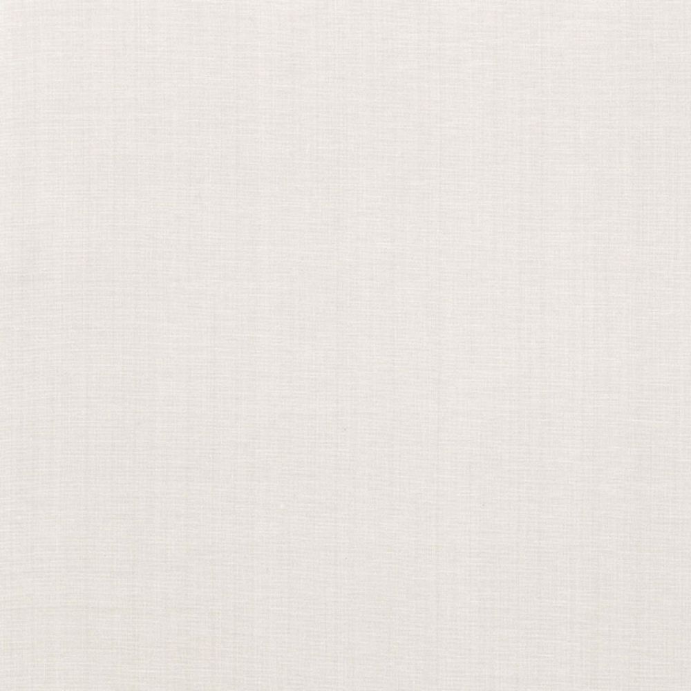 Schumacher 62941 Avery Cotton Plain Fabric in White
