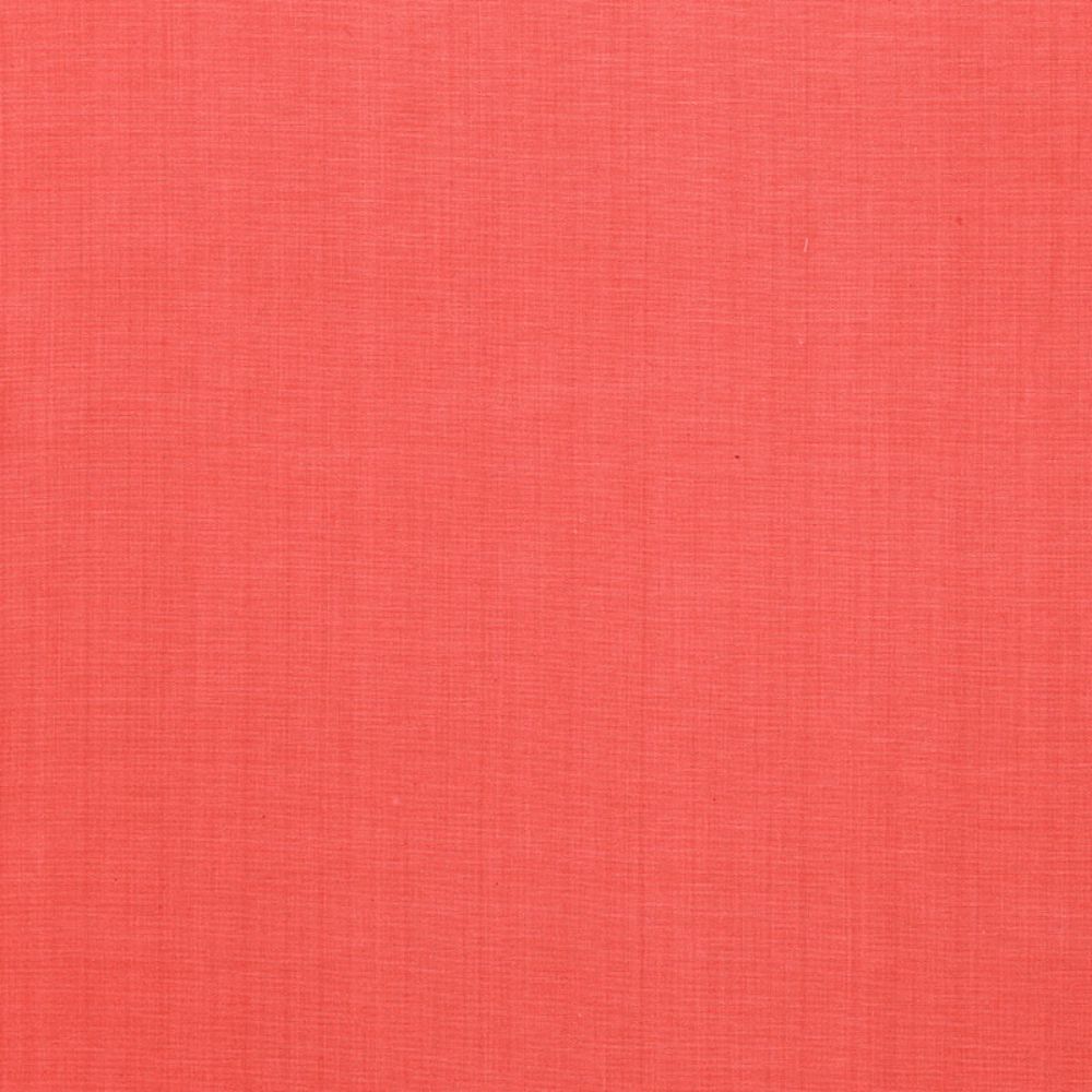 Schumacher 62945 Avery Cotton Plain Fabric in Coral