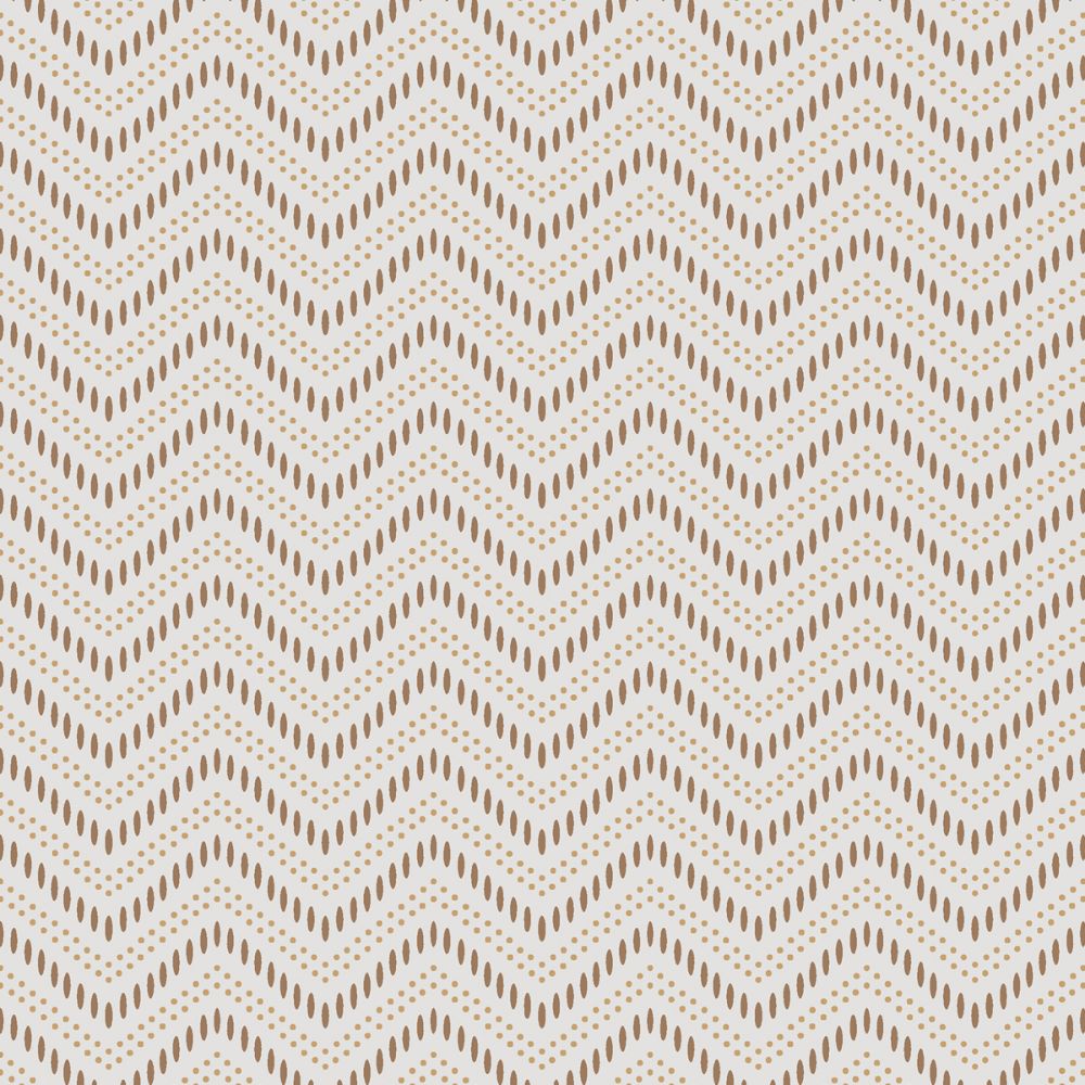 Schumacher 6483 Chevron Dots Wallcoverings in Natural