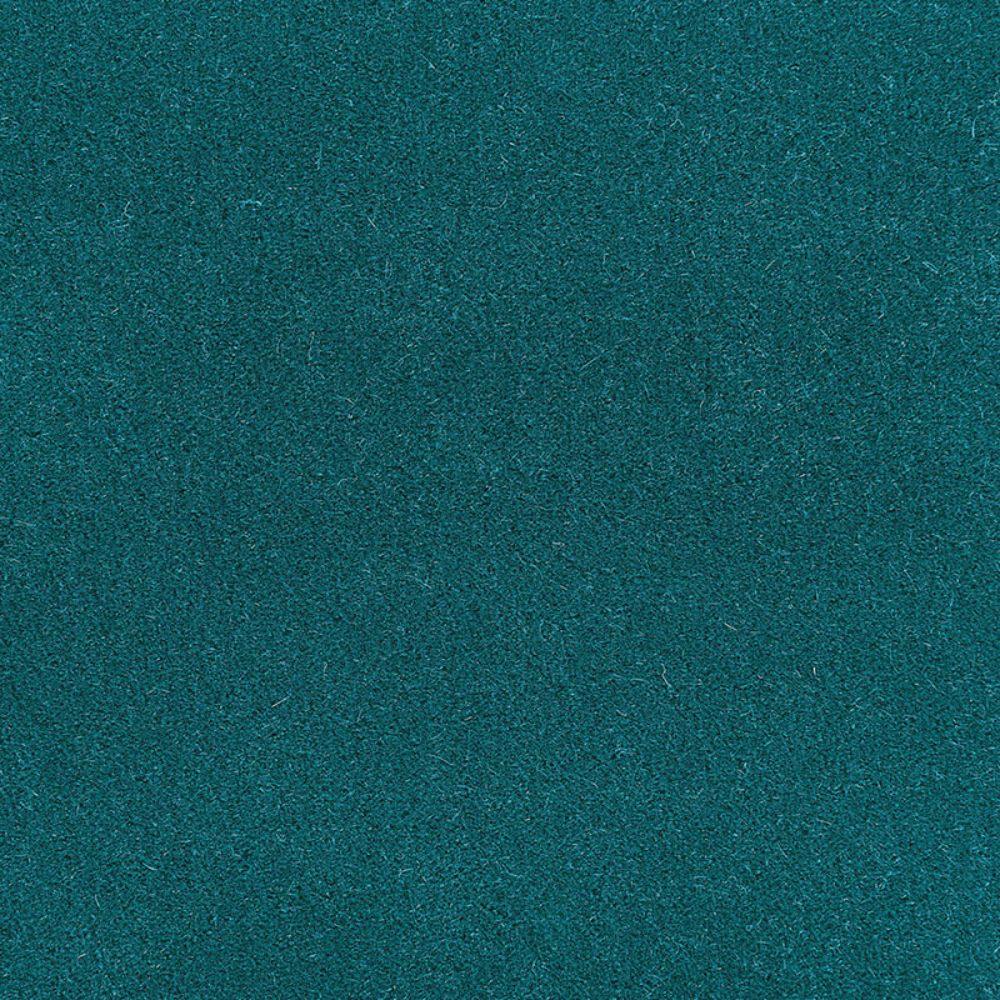 Schumacher 64924 Palermo Mohair Velvet Fabric in Turquoise