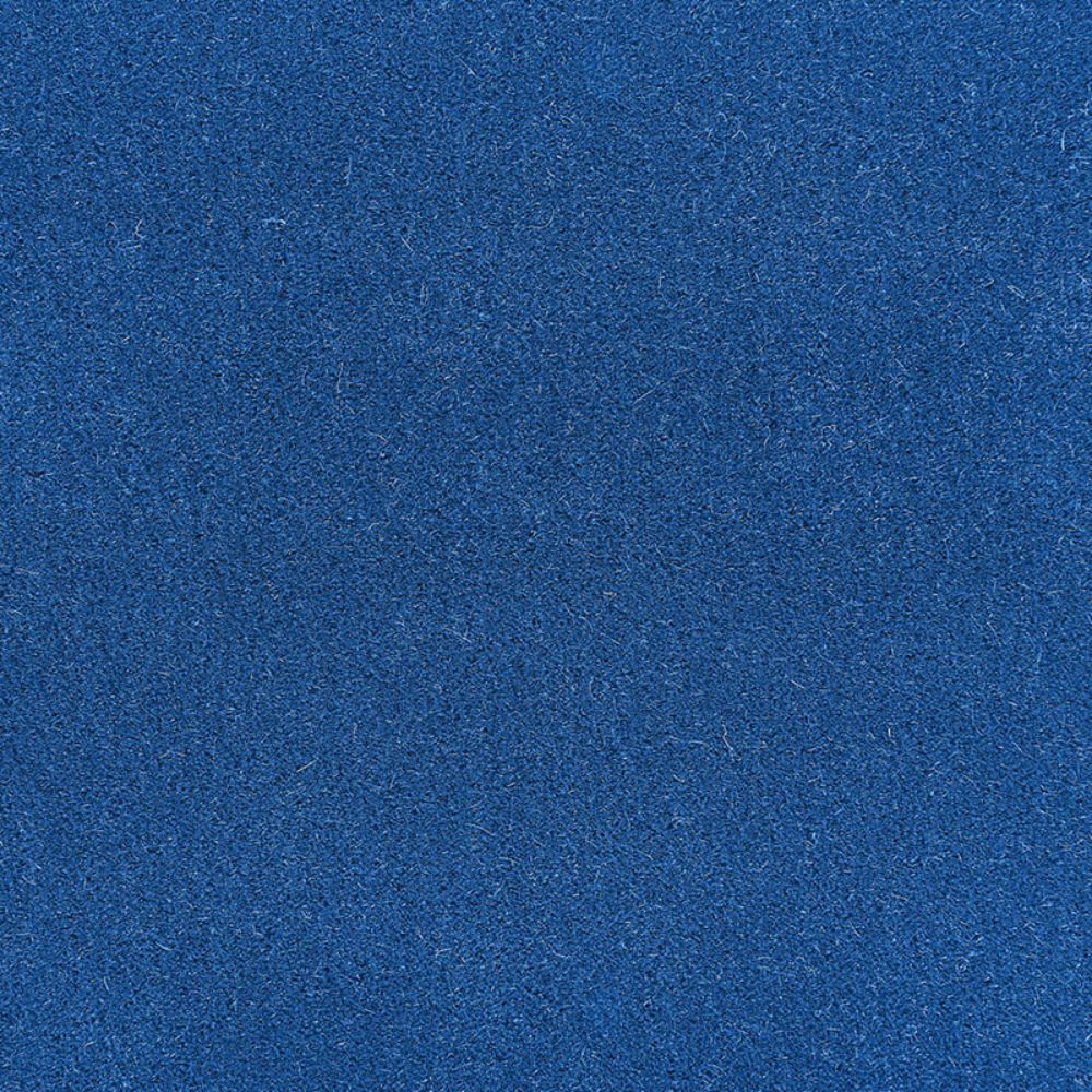 Schumacher 64927 Palermo Mohair Velvet Fabric in Cobalt Blue
