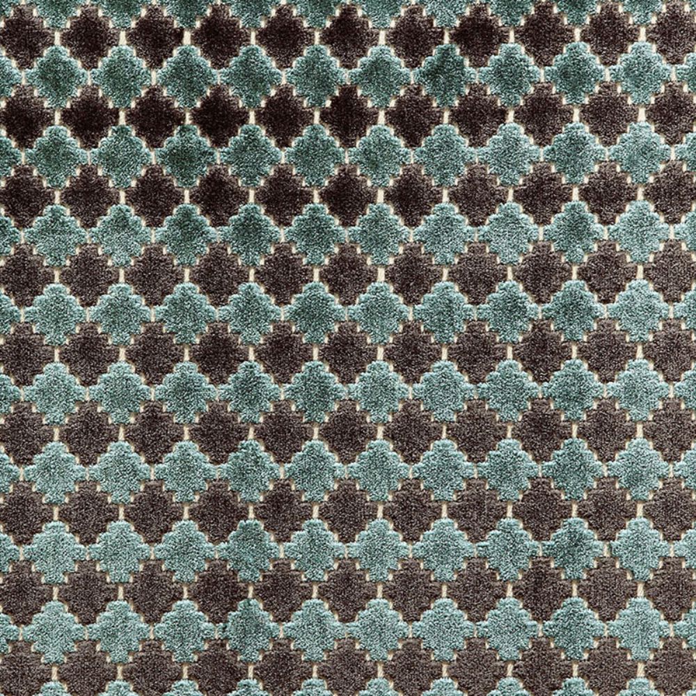 Schumacher 65641 Marrakesh Velvet Fabric in River