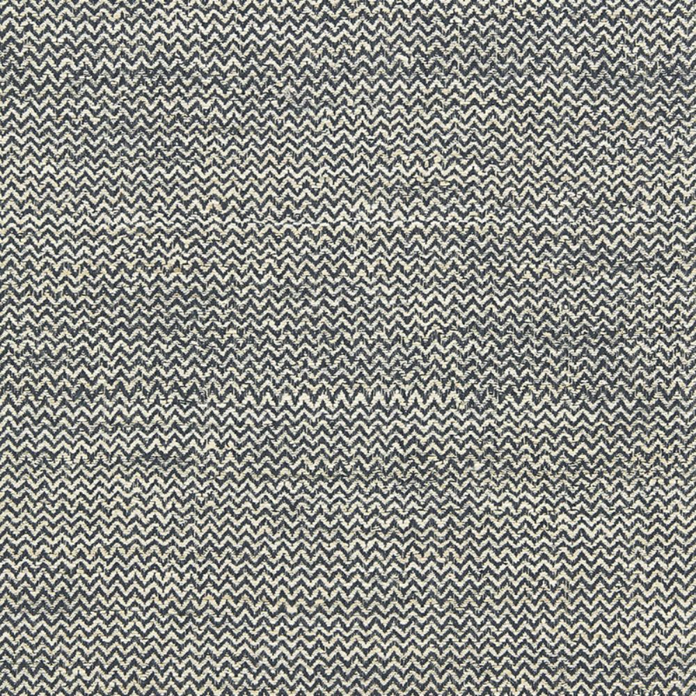 Schumacher 65831 Alhambra Weave Fabric in Charcoal / Ivory