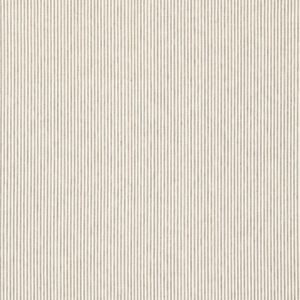Schumacher 65980 Wesley Ticking Stripe Fabric in Umber