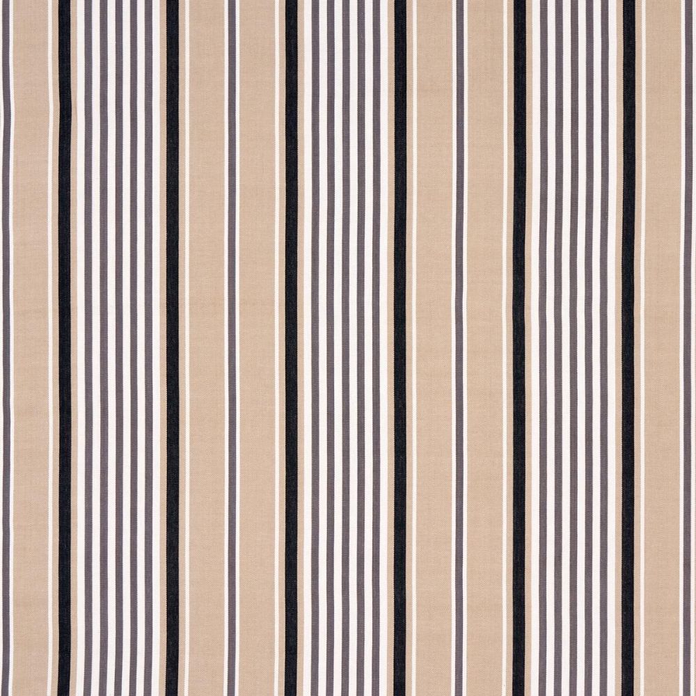 Schumacher 66015 Full Bloom Minzer Cotton Stripe Fabric in Neutral