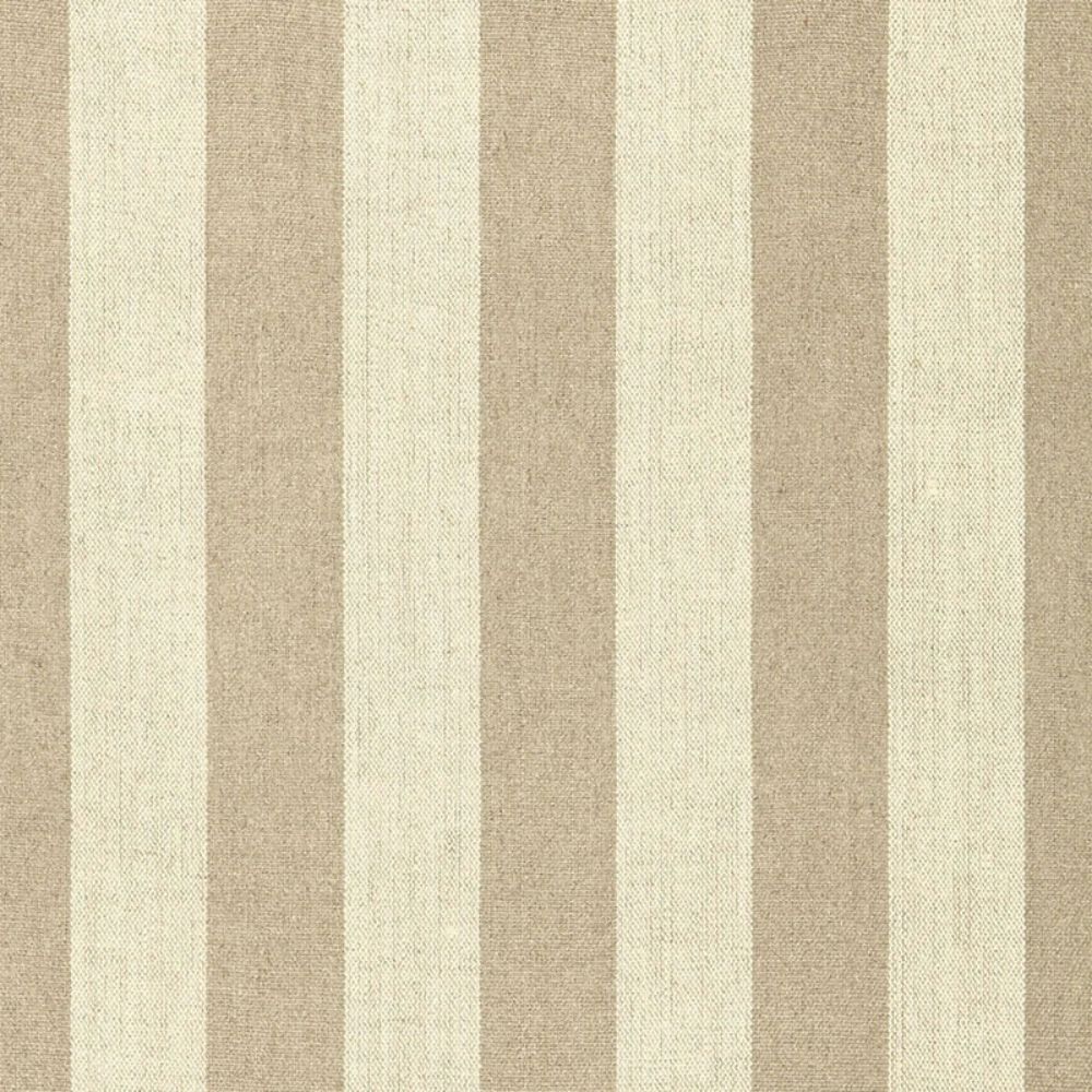 Schumacher 66072 Augustin Linen Stripe Fabrics in Linen / Sisal