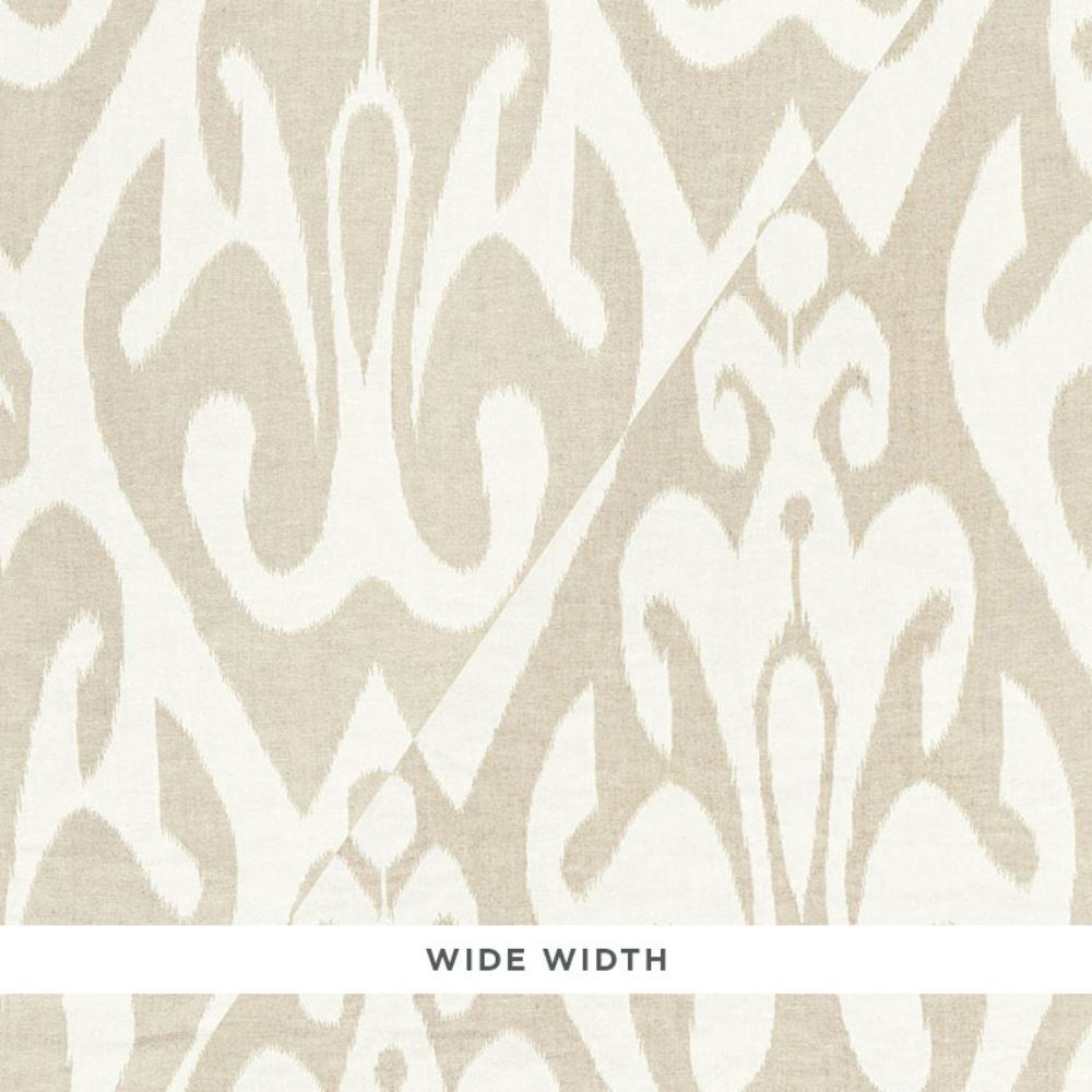 Schumacher 66102 Tokat Weave Fabrics in Linen