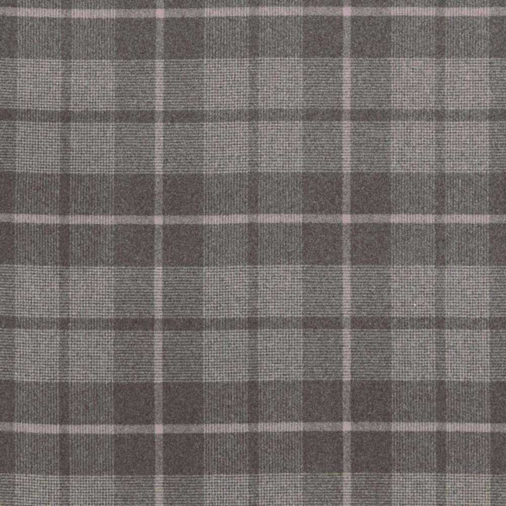 Schumacher 66661 Montana Wool Plaid Fabric in Oxford Grey