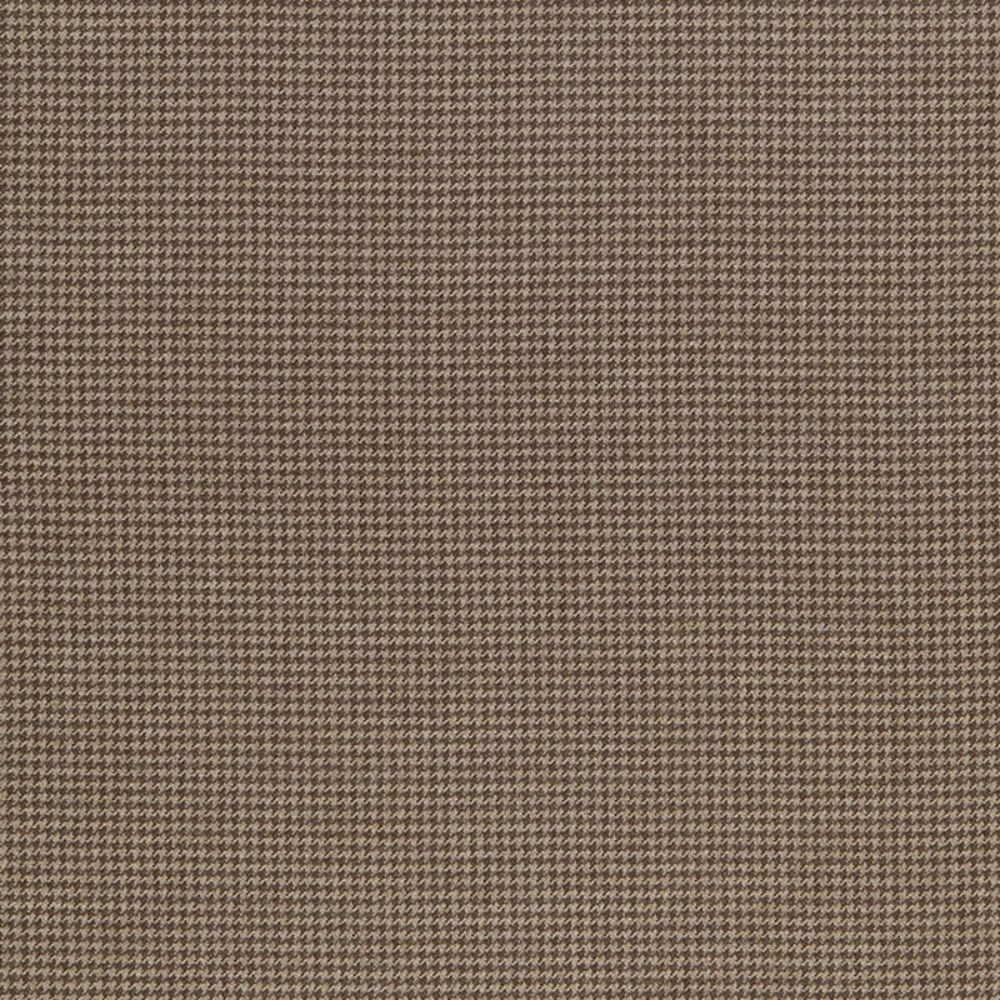 Schumacher 66780 Huston Wool Houndstooth Fabric in Sable