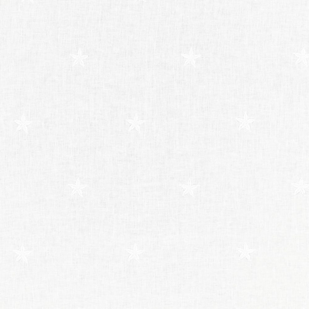 Schumacher 67810 Vincenzo Embroidery Fabric in Blanc