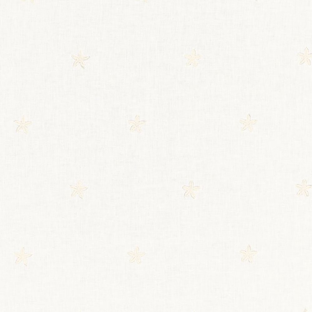 Schumacher 67811 Vincenzo Embroidery Fabric in Ivory