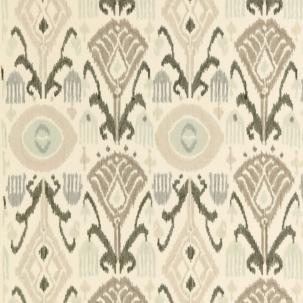 Schumacher 67870 Turkestan Embroidery Fabric in Moonstone