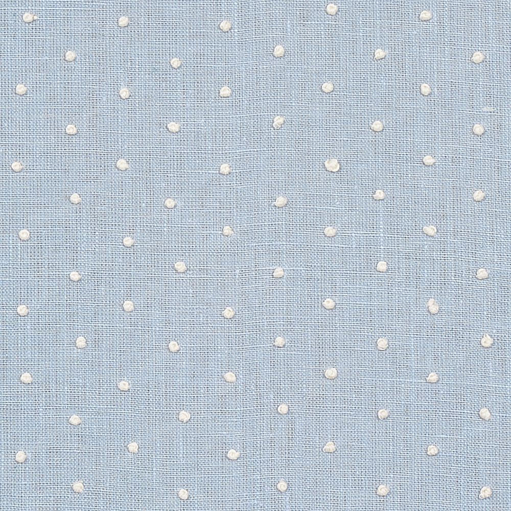 Schumacher 67981 Pebble Embroidery Fabric in Sky