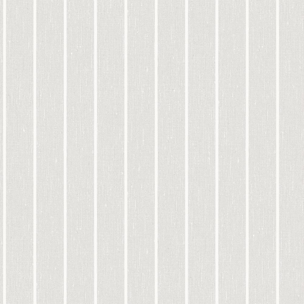Schumacher 6857 Shirt Stripe Wallcoverings in Grey